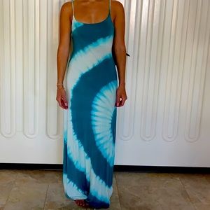 Tie dye maxi dress